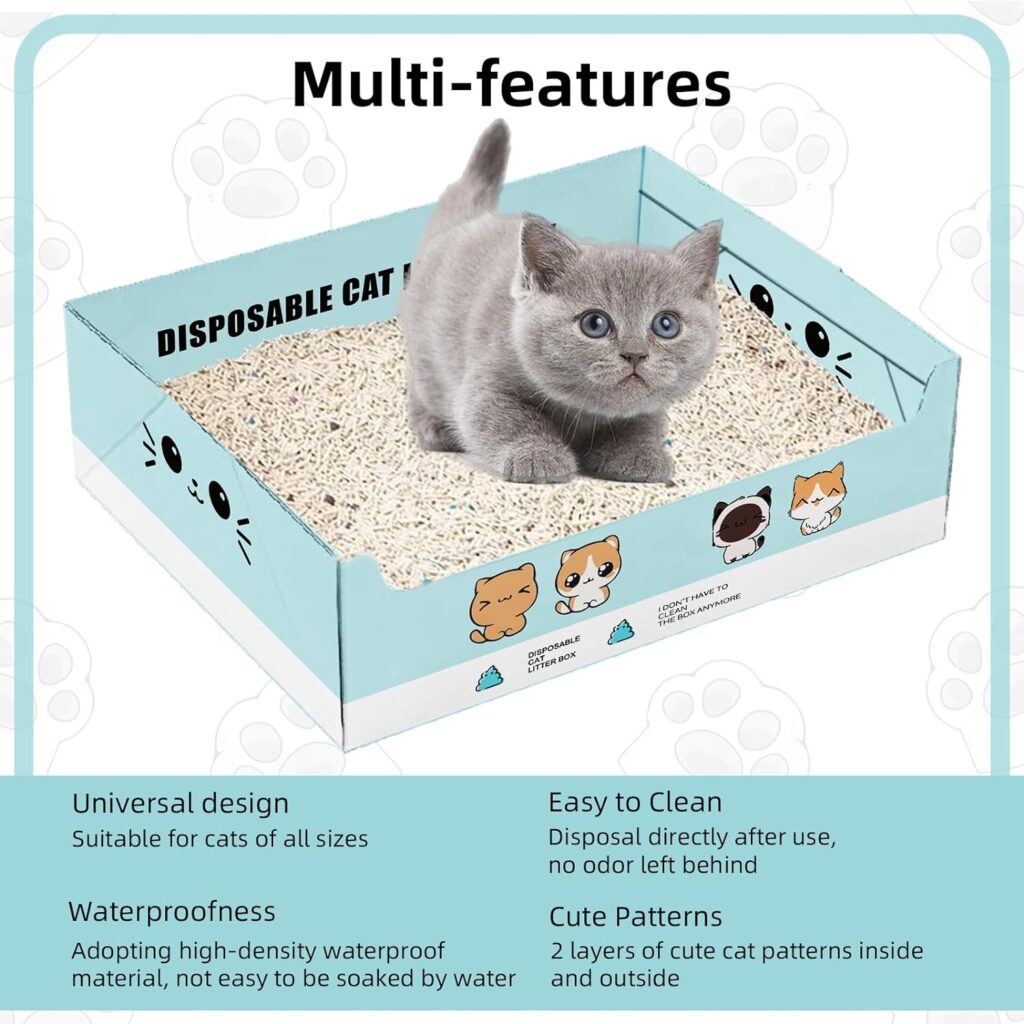 REDSASA Self-Cleaning Cat Litter Box, Automatic Cat Litter Box for Multi Cats, Smart Safety Protection Cat Litter Box, Large Capacity Litter Cat Box with Trash Bag Roll, Odor Isolation/APP Control