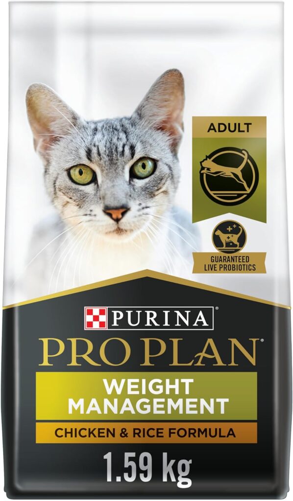 Purina Pro Plan Weight Control Dry Cat Food, Chicken and Rice Formula - 3.5 lb. Bag